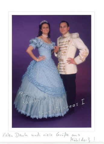 Click image for a larger view! Prinzessin Karoline II. und Prinz Andreas I. - Mühldorf 2001